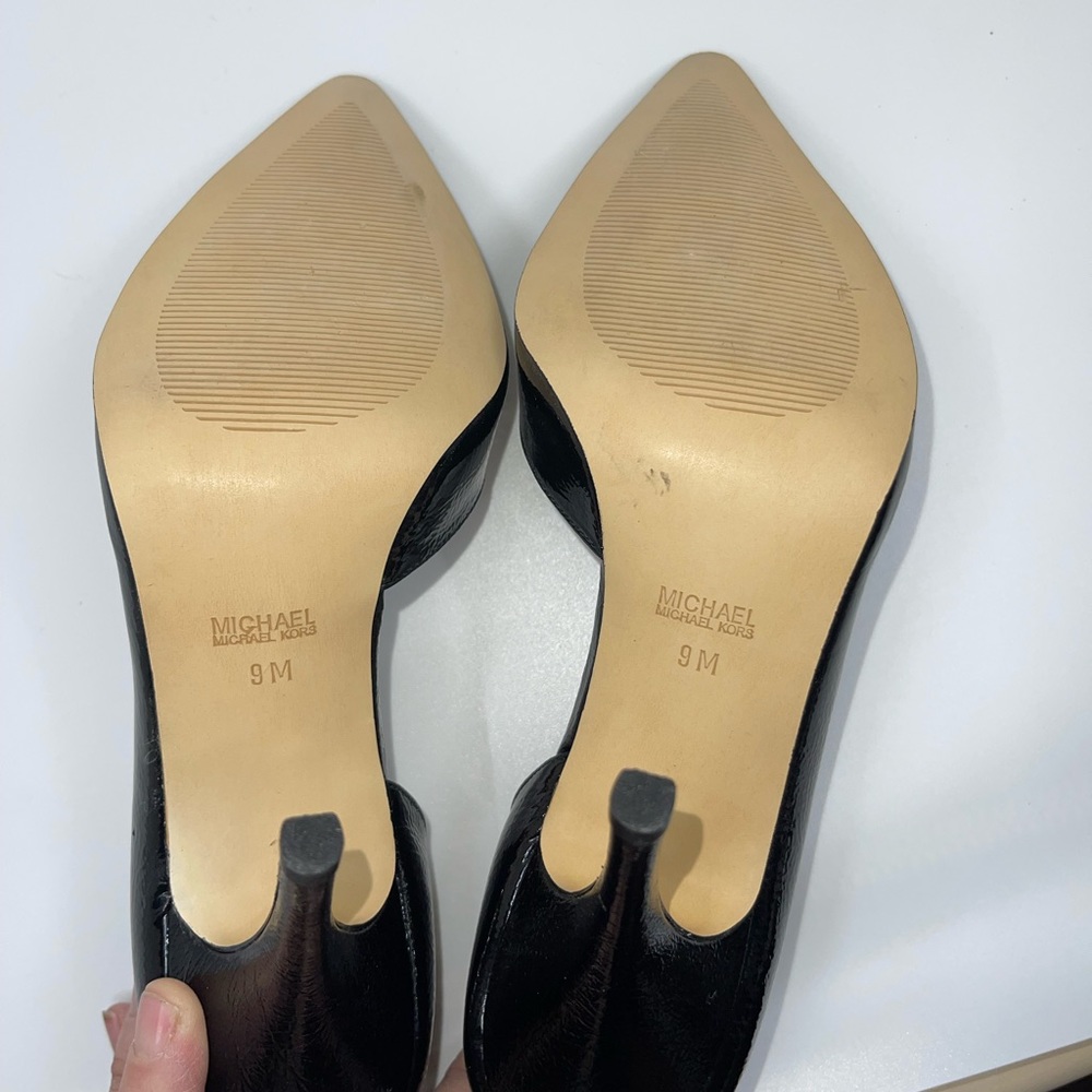 👠BRAND NEW👠Michael Kors black lace up patent leather heels - Picture 8 of 8